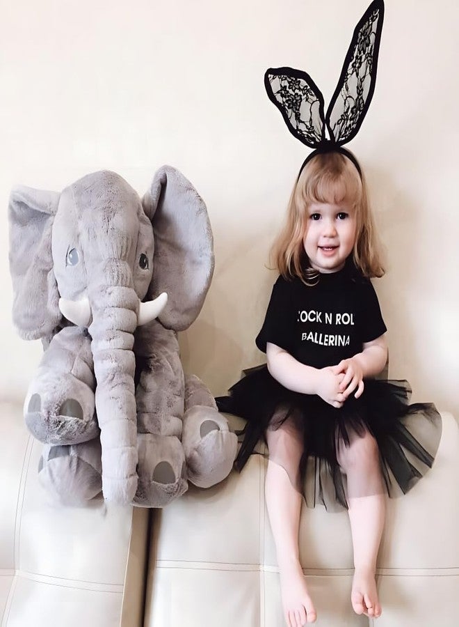 Ryttir 24 Inch Fuzzy Large Elephant Stuffed Animal, Soft Stuffed Elephants Plush Toy Cuddly Bedroom, Funny Christmas Elephant Gifts for Women Girls Boys - Image 4